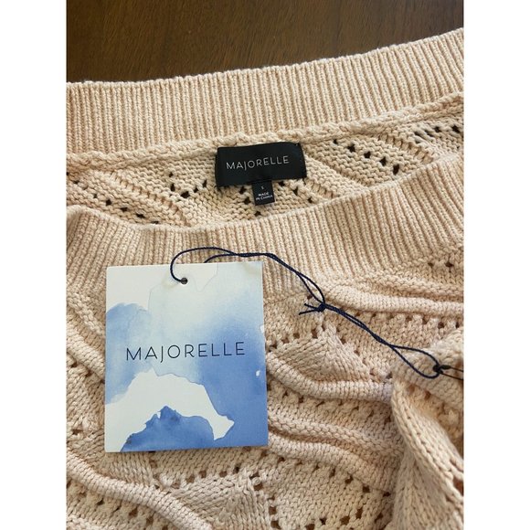 Majorelle Lowell One Shoulder Sweater in Almond Pink Small - Picture 9 of 10